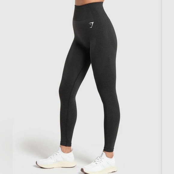Gymshark Vital Seamless Charcoal High-Waisted Leggings - Picture 3 of 15